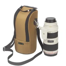 Водонепроницаемая сумка для объектива камеры толстый мягкий чехол для объектива для Canon 70-200/2. 8 Nikon 80-400/2. 8 DSLR объектив с плечевым ремнем