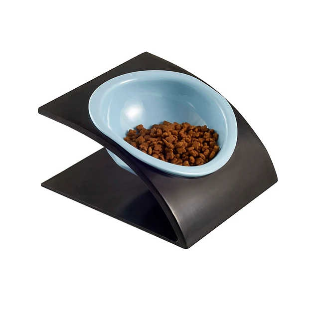 Elevated Dog Food Water Bowl - Raised Dog Bowls with Stand Non Skid -  Double Dog Feeding Bowl