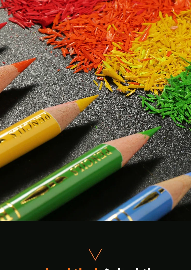 Crayon de couleur,Brutfuner ensemble de crayons de couleur professionnels,aquarelle,peinture