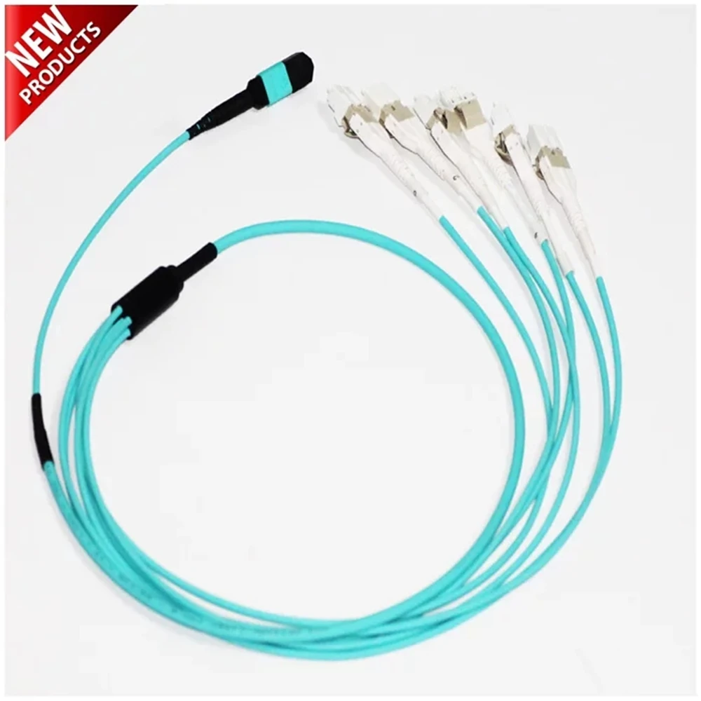 12 core MPO patchcord OM3 женский MTP-6DLC 1 3 5 10 15 м волокно breakout MTP Тип B 12 core OM3 ftth джемпер оптический патч-провод ELINK