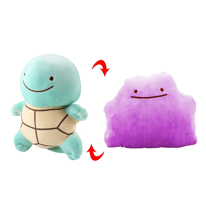 22-32 см Животные Ditto Подушка передачи лапрас чармандер, Сквиртл Gengar Bulbasaur Poliwag Мягкие плюшевые игрушечные куклы подарок