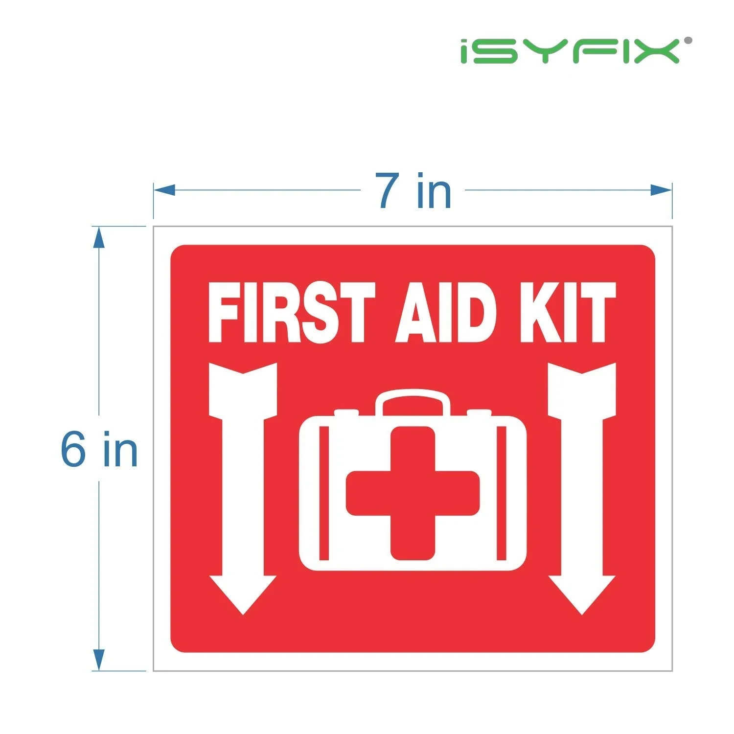 4xFirst аптечка Стикеры неоновая вывеска для дома, школы и Бизнес винил, ламинирования для максимального Защита от ультрафиолетовых лучей; тканые