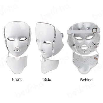 

7 Colors LED Facial Mask Beauty Photon Therapy Light Skin Care Rejuvenation Wrinkle Acne Removal Face Neck Beauty Spa