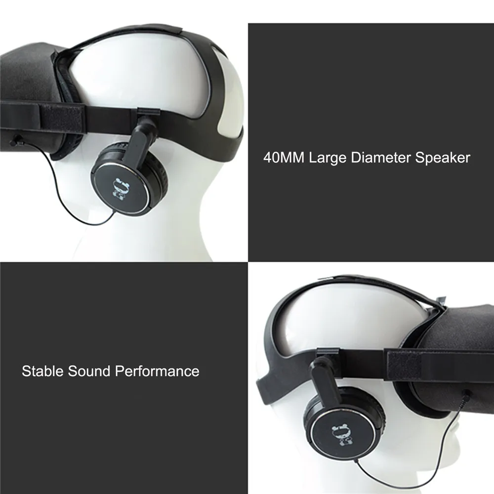 Professional Wired Earphone Replacement VR Game Enclosed Headphone 3 5MM for Oculus Quest VR Headset Accessories Parts