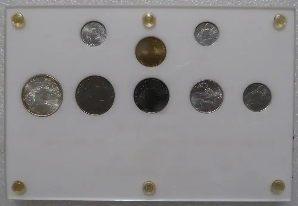 8 шт./лот Ватикан евро монеты оригинальная монета в твердом переплете книги