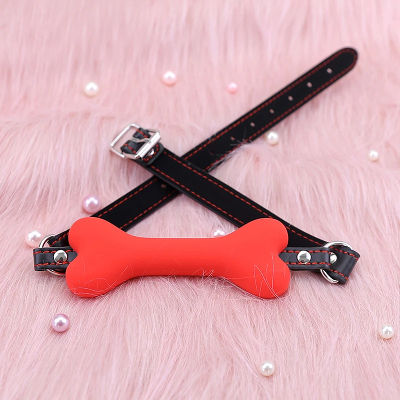 Сексуальное кожаное кольцо с открытым ртом силиконовые оральные Фетиш