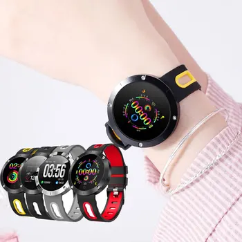 

Heart Rate Bluetooth 4.0 Rechargeable Wristwatch IP68 Waterproof Touch Screen Blood Pressure Smart Watch