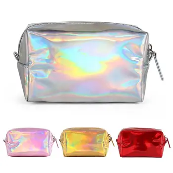 

Hologram Holographic Cosmetic Pencil Bag Zipper Pouch Handbag Makeup Laser Bag Storage