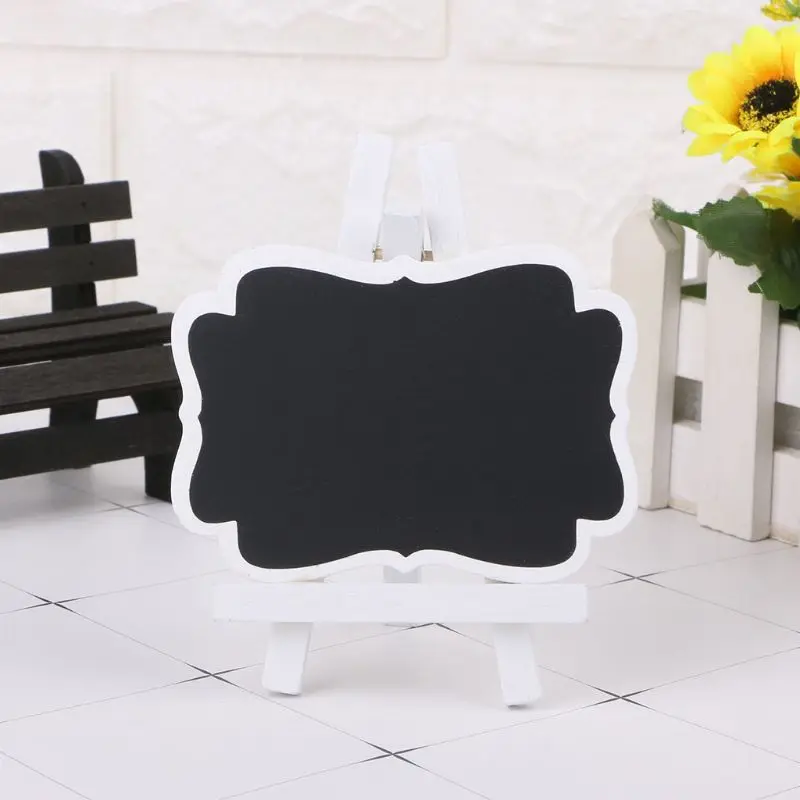 

Mini Wooden Chalkboard Blackboard Frame Message Table Number Wedding Party Decor Home Garden