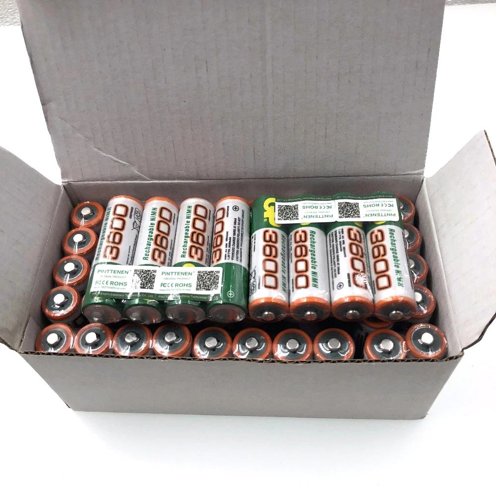 2 ~ 20 шт Новинка 1 V AA батарея 3600mAh NI MH предварительно заряженные аккумуляторы NI-MH