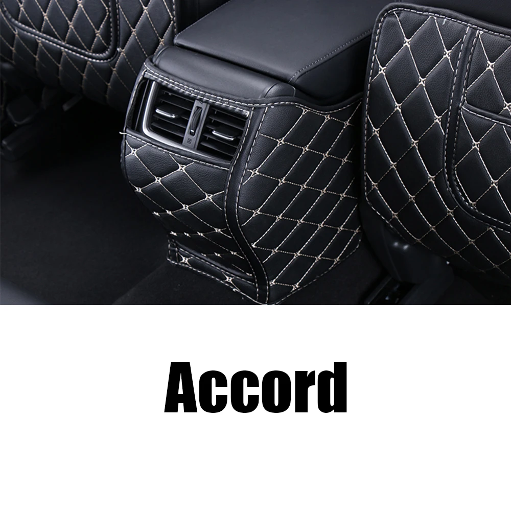 Для Honda Accord 10th автомобильное заднее сиденье анти-кик накладка задние сиденья Крышка подлокотник защитный коврик автомобильные аксессуары