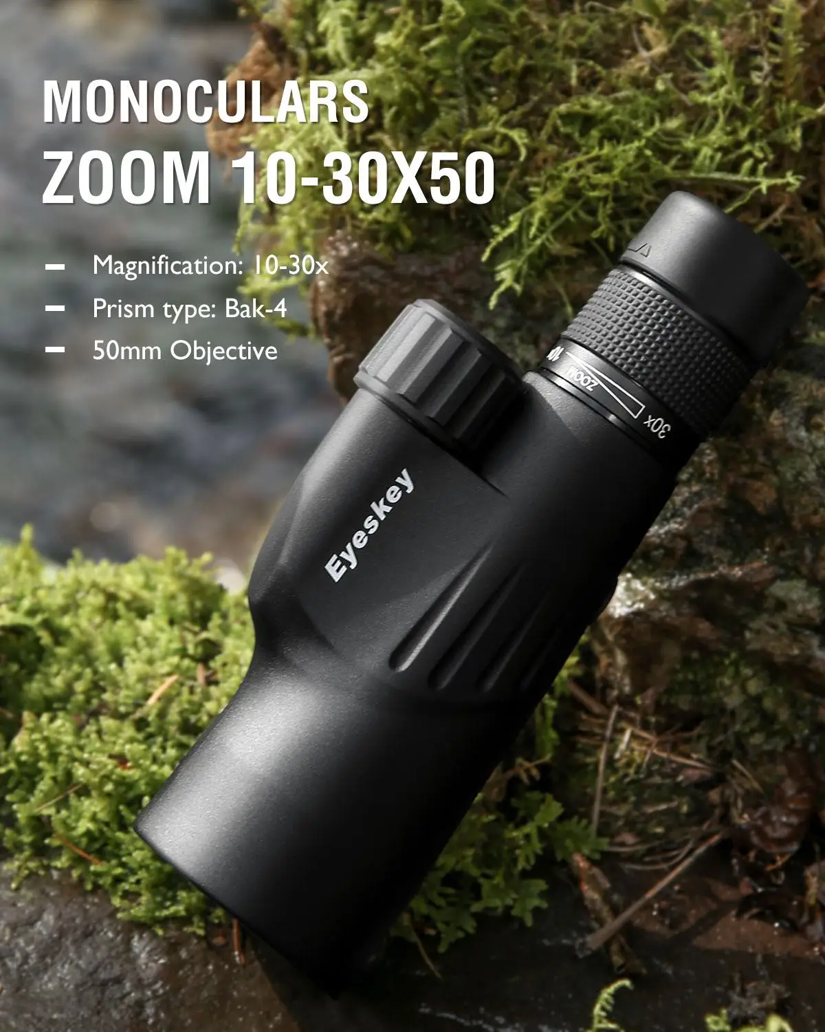 Монокуляр Eyeskey 10 30x50 Bak4 Prism мощный телескоп водонепроницаемые Охотничьи товары