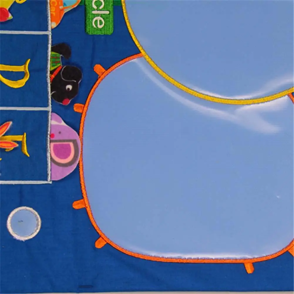  Kindergarten Infant Teaching Educational Toy Cloth Learning English Letter Weather Date Season Teac - 4000265275801