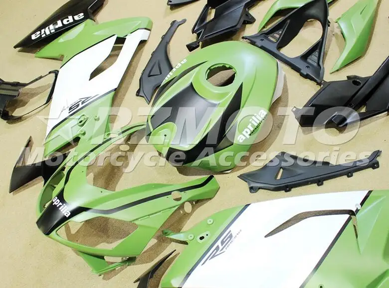 4 подарки ABS впрыск набор подходит для Aprilia RS125 06 07 08 09 10 11 RS4 РСВ 125 2006 2011 Обтекатели зеленый матовый