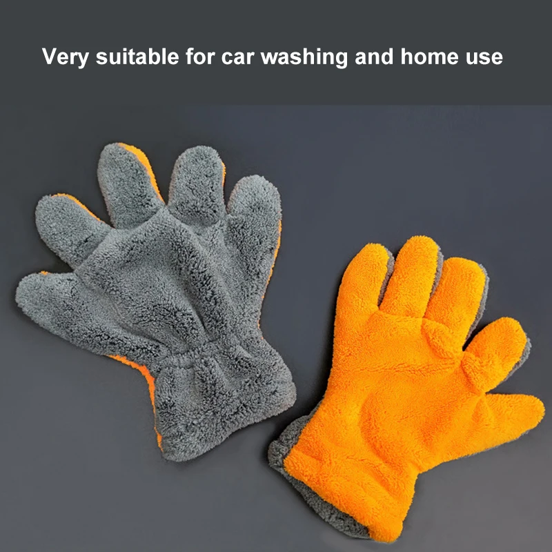 Car Cleaning Gloves Ultra-Luxury Microfiber Car Wash Home use Multi-function Cleaning Brush Detailing 1 Pcs