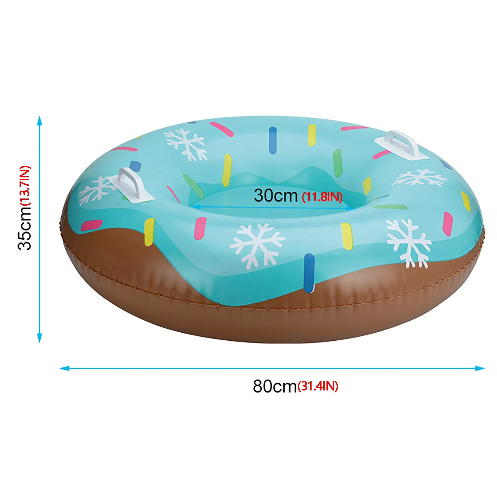 Floated Skiing Board Ski Circle With Handle Inflatable Durable Outdoor Children Adult Snow Tube Skiing Equipments Snow Toy #G2