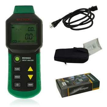 

Circuit Analyzer Mastech TRMS AC Low Voltage Distribution Line Fault Tester RCD GFCI Sockets Testing MS5908B MASTECH