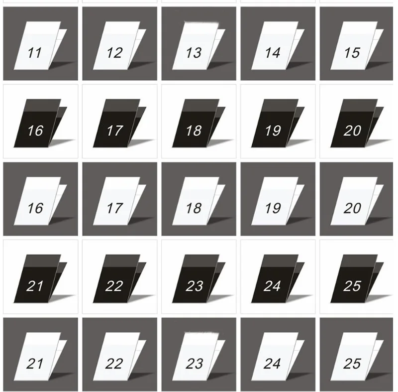 Description Picture 4 of item200pcs Size Labels for Garment Number 0-39 Size Black/White/ Polyester Woven Folded Labels Clothes Sewing Tags 35*12MM LB-036