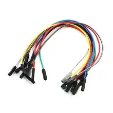 10 шт. 20 см женский 1 контактный разъем соединительный кабель Провода многоцветный