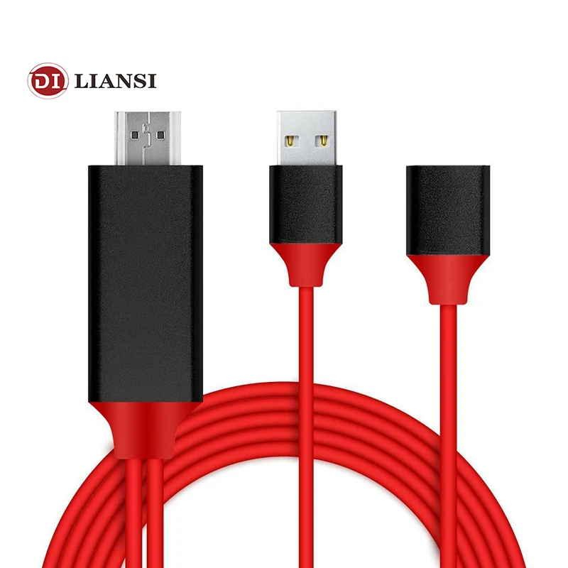 Для samsung Galaxy S7/S8/S8 Plus 1 м к HDMI адаптер Micro USB 1080P HD ТВ кабель адаптеры для IOS Android ПК |
