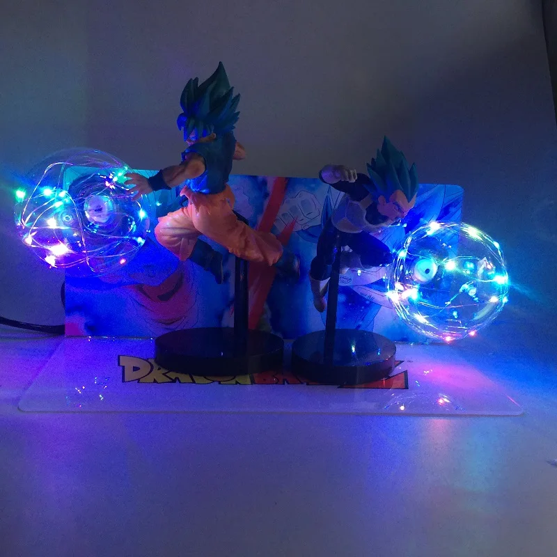 RGB2 Dragon Ball Z лампа Сон Гоку прочность бомбы Luminaria настольная лампа игрушечные фигурки из игры Dragon Ball DBZ(“декоративный светильник, детские штаны, Детские детские, для малышей светодиодный ночной Светильник для Спальня - Цвет: RGB2