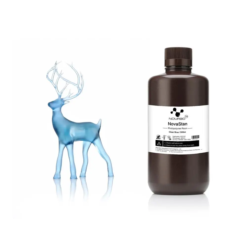 

3D Printer Printing NOVA3D 405nm Tran- Blue UV Resin Material LCD DLP UV Sensitive Liquid photopolymer