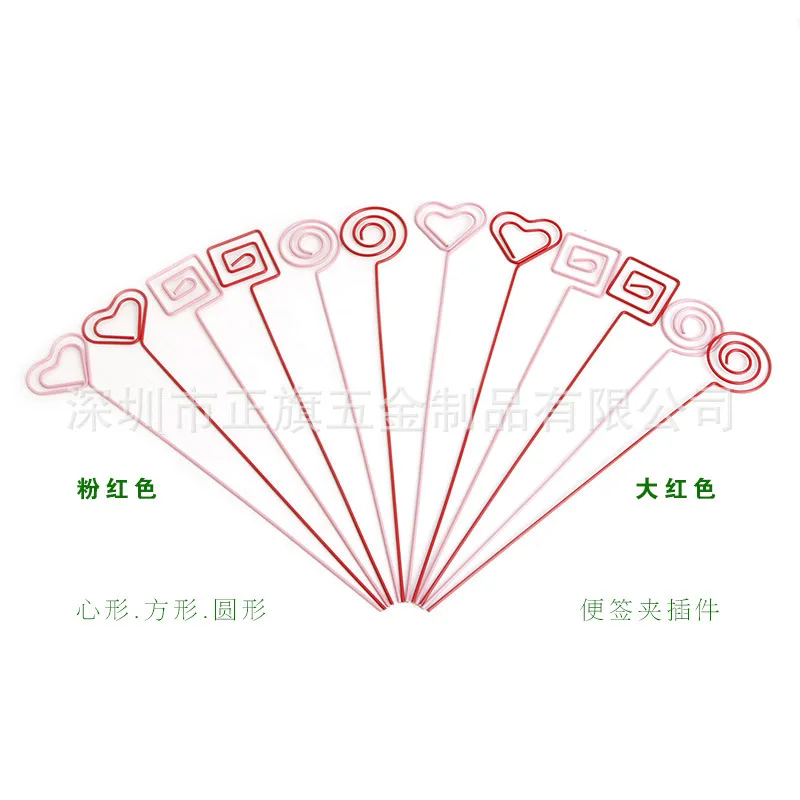 Cross Border Source Currently Available Metal Silver 85 Mm Heart Shape Circle Star Notes Folder Message Folders the Same Day Del