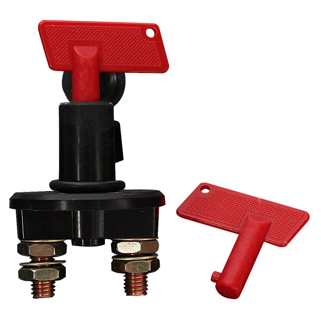 

Hot New 12V 4 Holes Car Switch Battery Cut Off disconnector Switch Off Power + 2 Keys