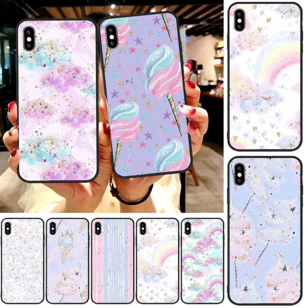 

Reayou Light cloud gold dust TPU Soft Silicone Phone Case Cover For iphone6 6s plus 7 8 7 8 plus X XR XS MAX 11 Pro Max Cover
