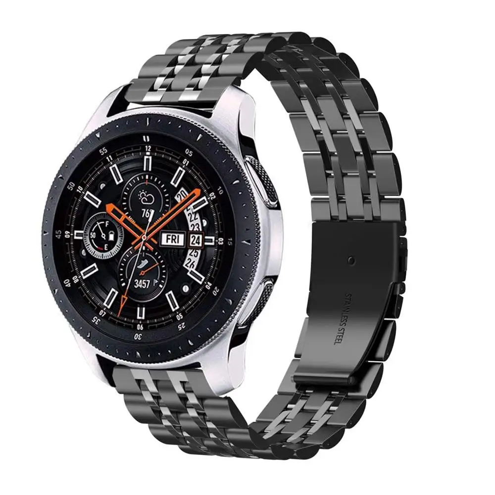 Часы Galaxy 46 мм ремешок для Samsung Gear S3 Frontier GT2 S 3 22 браслет из нержавеющей стали Huawei watch