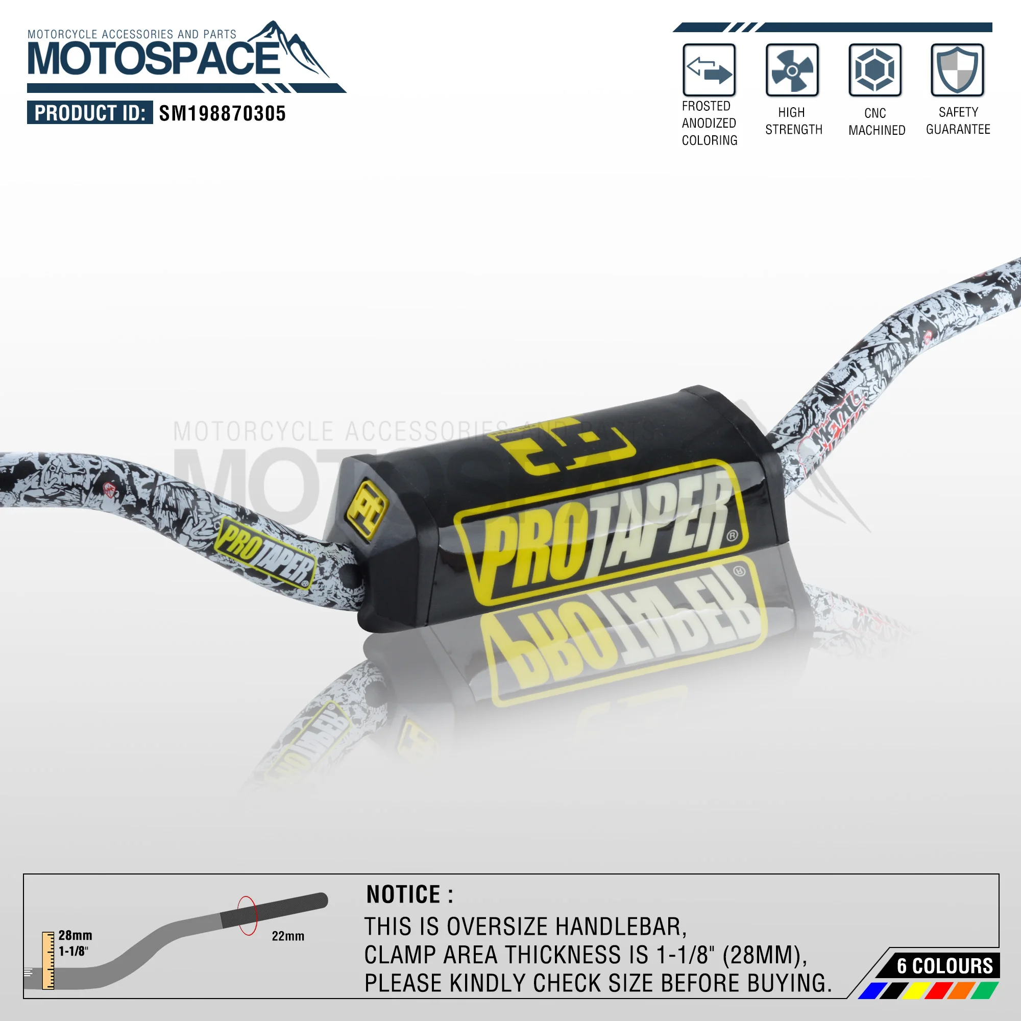 Руль для Pro Cone Pack Bar 1 1/8 &quotMulisha рулевые накладки Грипсы питбайка мотоцикла с