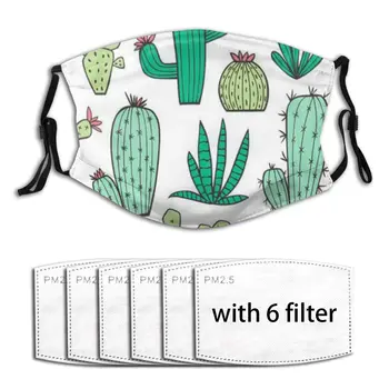 

Anti Dust Cute Cactus Outdoor Washable Unisex Face Mask Protective Mask Anti Haze Dust Dustproof Mouth Mask