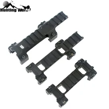 Tactical perfil baixo estender 21mm picatinny weaver trilho adaptador escopo vista base de montagem para a caça airsoft mp5 g3 dropshipping