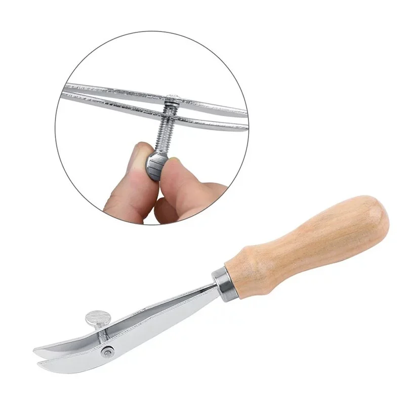

DIY Handmade Leather Sideliner Crimping Device Isometric Professional Scriber Adjustable Outer Edge Creasing Tool