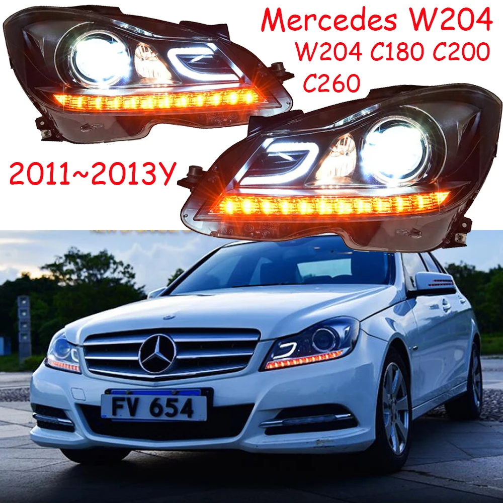 2011 ~ 2013 автомобильный головной свет bupmer для Mercedes Benz W204 фары C180 C260 C200 автомобильные