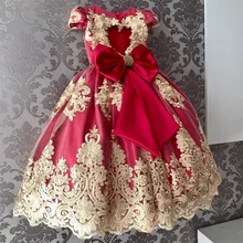 Flower Princess Party Dresses Children's Clothing Kids Dresses for Girls Wedding Elegant Gown for 4 6 8 9 10 Yrs Chritmas Dress