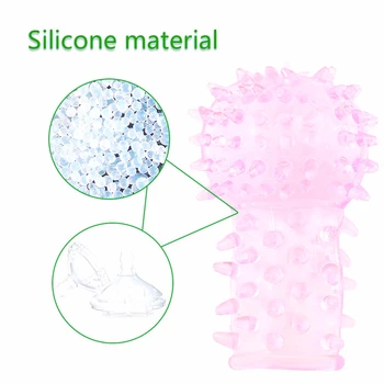 1/5 pcs Sex Finger Sleeve Clitoris Stimulator Flirting Vagina Dildo Massager Female Masturbation Sex Toys for Adult Erotic Toys 3