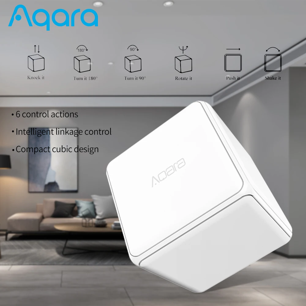 Блок управления Aqara Zigbee Gateway умный контроллер с 6 действиями работает приложением