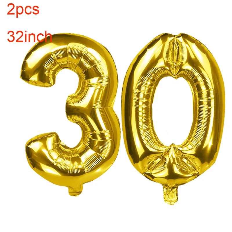 15 шт разноцветные шары с золотыми конфетти номер 16 18 30 40 50 60 70, 80, 90 лет День рождения цифровая клипсы для воздушных шаров из латекса Globos S6MN