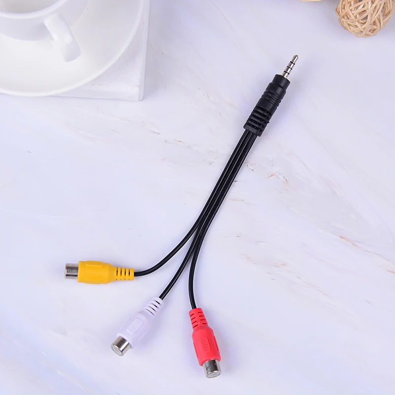 JETTING 3,5 мм разъем для 3 RCA штекеры для мужчин/мужчин Для 3rca Женский Аудио Видео AV Кабель-адаптер Высокое качество
