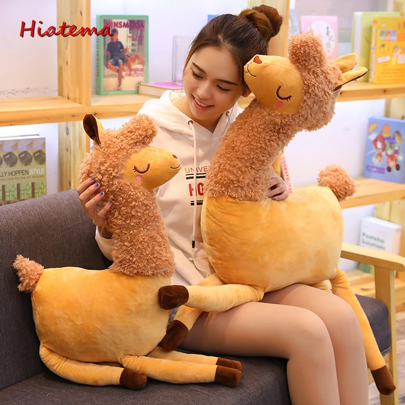 Новинка 1 штука 53/78 см милые Альпака плюшевые игрушки мягкие Alpacasso куклы альпаки