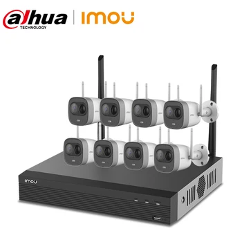 

Dahua Imou 8CH 2MP NVR Kits Wireless Security System Cameras H.265 8PCS Outdoor Waterproof WiFi IP Camera Video Surveillance Set