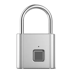 Cerradura inteligente con huella dactilar, candado de puerta de carga USB sin llave, desbloqueo rápido de gabinete de aleación de Zinc
