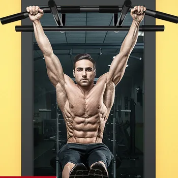 

Easy Install Horizontal Bar Parallel Bars On Door Body Building Steel Fitness Equipment Indoor 200kg Bearing Pull Up Home Gym