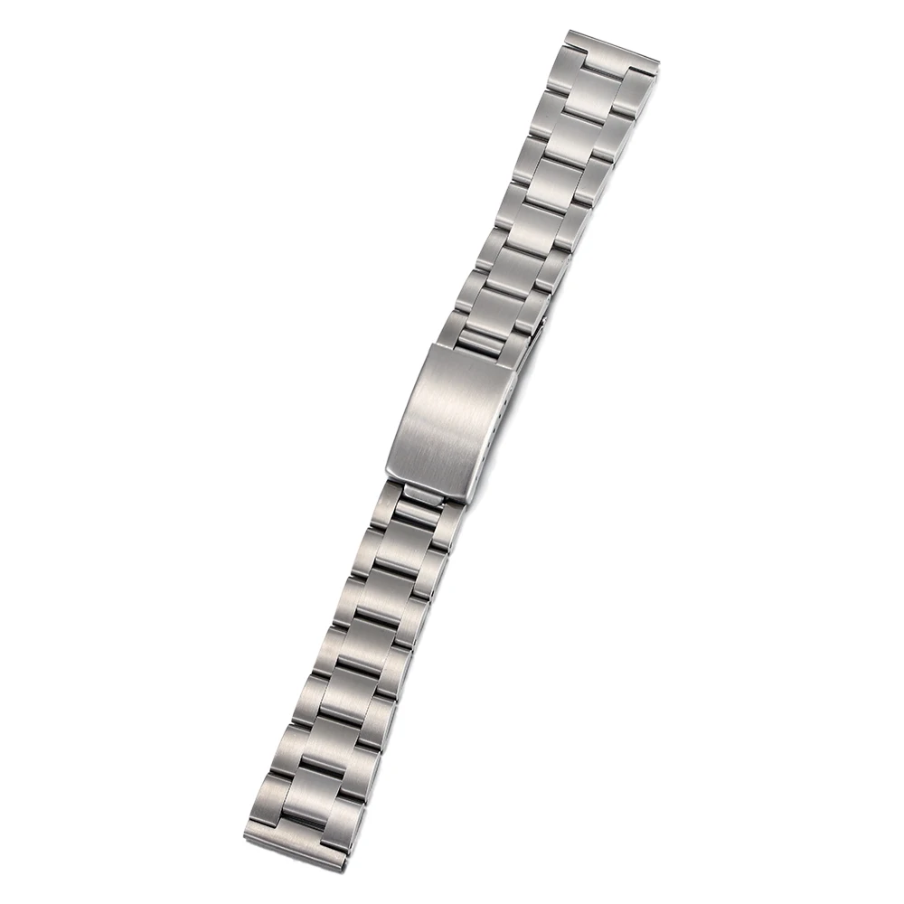

17MM 18mm 19mm 20mm Flat End Oyster Stainless Steel Solid Bracelet Watch Strap For ROLEX Seiko Watch