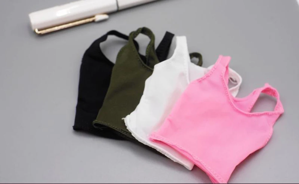 

onepop 1/6 Scale Female Accessory Sexy Low cut Stretch Vest Sleeveless Shirt For 12'' Seamless Action Figure