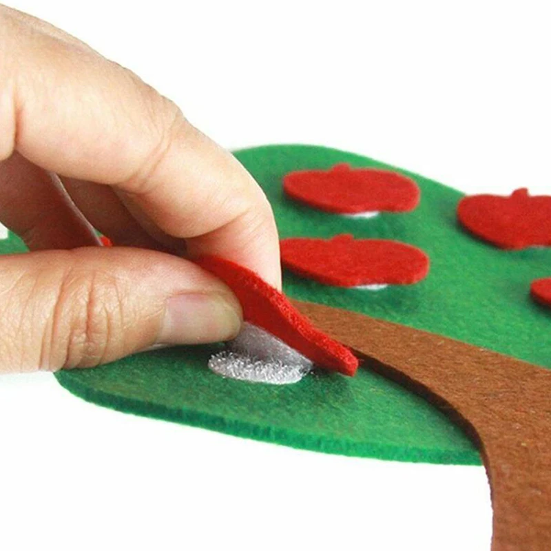 Математические Игрушки Обучающие средства инструмент яблони Сделай Сам тканевые Развивающие Игрушки для раннего обучения игрушки ручной работы креативные игрушки ручной работы