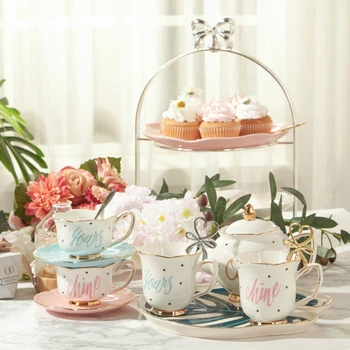 

European Ceramic Mug English Afternoon Tea Set Milk Coffee Mug Drinkware Coffee Cup Set Friend Gift Kitchen Supplies Decoration