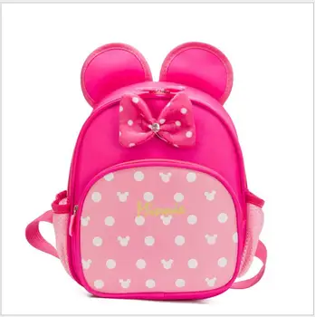 

New Children Mickey Minnie Mouse Boys Girls Student Backpacks School Bag Cute Kids School Bag Cartoon Bags Travel Backpack