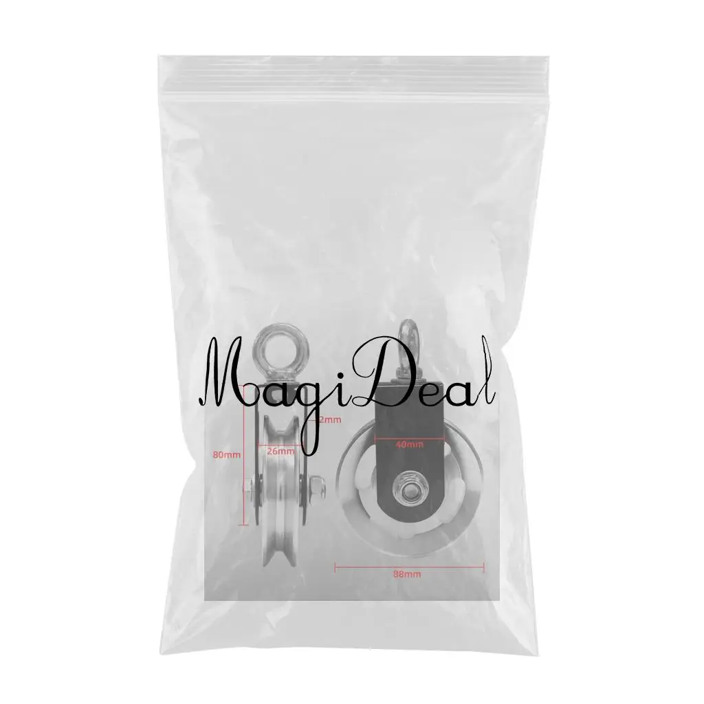 Swivel Pulley Block Home Gym Cable Machine DIY Spin Pulleys Cables Roller Guide